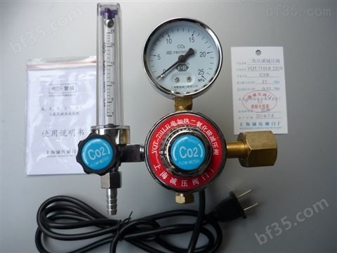 上海繁瑞二氧化碳减压表YQT-731LR二氧化碳减压阀YQT731LR二氧化碳减压器YQT压力表